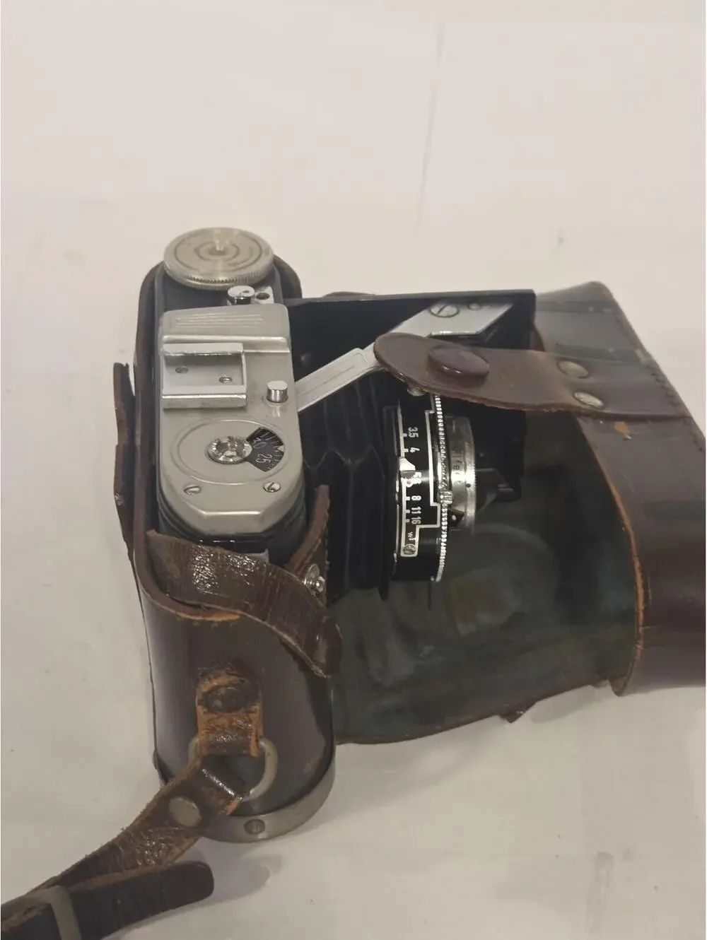 Vintage Royal 35 Folding 35mm Film Camera Black Enna Ennagon Prontor-S Case